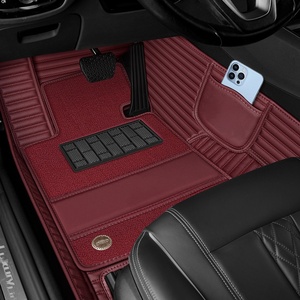 Tapetes de Coche Universales de Cuero de Cobertura Total, Juego Completo de Doble Capa de Cinco Asientos, Tapetes Resistentes a la Suciedad - Product Image 4