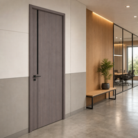 Portes d'entrée en bois sur mesure pour appartements chinois, modèles de portes simples avec cadre, vente en gros OEM & ODM pour maisons
