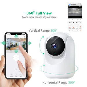 Caméra de sécurité intérieure WiFi Tuya 4MP, vue à 360 degrés, vision nocturne, surveillance à domicile avec contrôle par application - Product Image 1