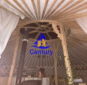 Tente de <span class=keywords><strong>Camping</strong></span> imperméable, cadre en acier, extérieur, yourte de tigre, mongol - Product Image 2