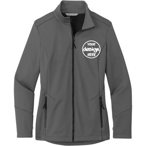 INK STITCH L921 Chaquetas de concha blanda con bordado personalizado para mujer Ropa para exteriores con logotipo personalizado y complementos tecnológicos colectivos - Product Image 1