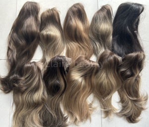 Perruques juives de haute qualité avec dessus en dentelle, ligne de cheveux naturelle, cheveux bruts non traités, cuticules alignées, dentelle suisse, perruque casher - Product Image 5