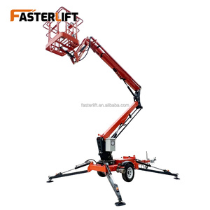 Usine directe 12-28m élévateur télescopique électrique Spider <span class=keywords><strong>Man</strong></span> élévateur à flèche monté sur remorque pour la construction et l'entretien remorquage derrière - Product Image 6