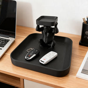 Nuevo Adorno de Bandeja con Diseño de Animales Congelados, Material Plástico, Estilo Ins, para Escritorio, Oficina, Almacenamiento, Sala de Estar, Hogar, Adornos para Llaves - Product Image 1