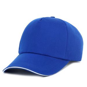 หมวกเบสบอลโพลีเอสเตอร์ราคาถูก ทรงโค้ง ปักโลโก้โฆษณา สำหรับตัวแทนท่องเที่ยว กันแดด 5 แผง - Product Image 1