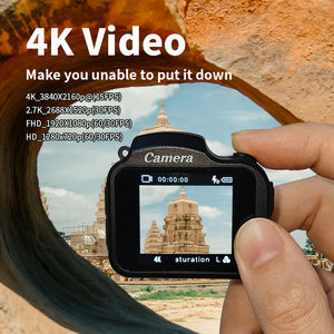 Cep Mini anahtarlık kamera 4K Video Retro dijital küçük taşınabilir küçük Vintage kompakt mikro kameralar seyahat çalışması için kayıt - Product Image 5