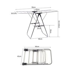 Séchoir à linge pliable intelligent en aluminium doré pour animaux de compagnie et vêtements d'enfants, avec crochets et support, personnalisable avec logo - Product Image 3