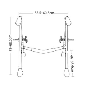 OLF Cheap Toilet Chair Manual Toilet Chair with Potty for Elderly - Product Image 4