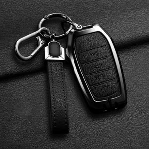 Nouvelle coque de protection pour clé de voiture en alliage de zinc et cuir pour Toyota CHR Hilux Fortuner Land Cruiser 200 Camry Corolla Crown RAV4 Highland - Product Image 2