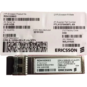 Ericsson SFP+ SM 10.3Gb/s 1.4km 1310nm Émetteur-récepteur optique <span class=keywords><strong>RDH</strong></span> 102 65/2 RDH10265/3 - Product Image 5