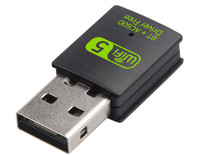 Tarjeta de Red USB de Doble Banda de 600m sin Controladores, Tarjeta de Red Inalámbrica 2 en 1 BT WIFI para Computadora de Escritorio