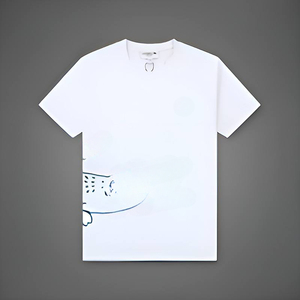 Bestseller T-Shirt für Erwachsene Baumwolle Casual Kurzarm Solid Design Muster Stricks toff 180 Gramm Gewicht