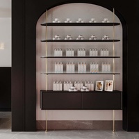 Mobilier de salon professionnel sur mesure, postes de travail pour salons de coiffure, conception d'intérieur tout-en-un avec bureaux de réception et vitrines