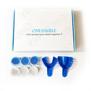 Aangepaste Tandheelkundige Jelly Cup Pakket Mal Stopverf Trays Impressiemateriaal Tanden Molding Kit Medium