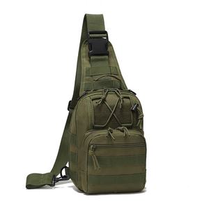 Sac bandoulière de poitrine en nylon imperméable de haute qualité pour le sport, avec fermeture éclair, idéal pour la vente en gros - Product Image 2