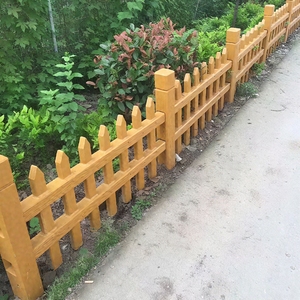 Clôture à Grain de bois moule pelouse garde-corps intérieur et extérieur cour jardin clôture cloison Villa clôture arbre plastique ciment béton - Product Image 4