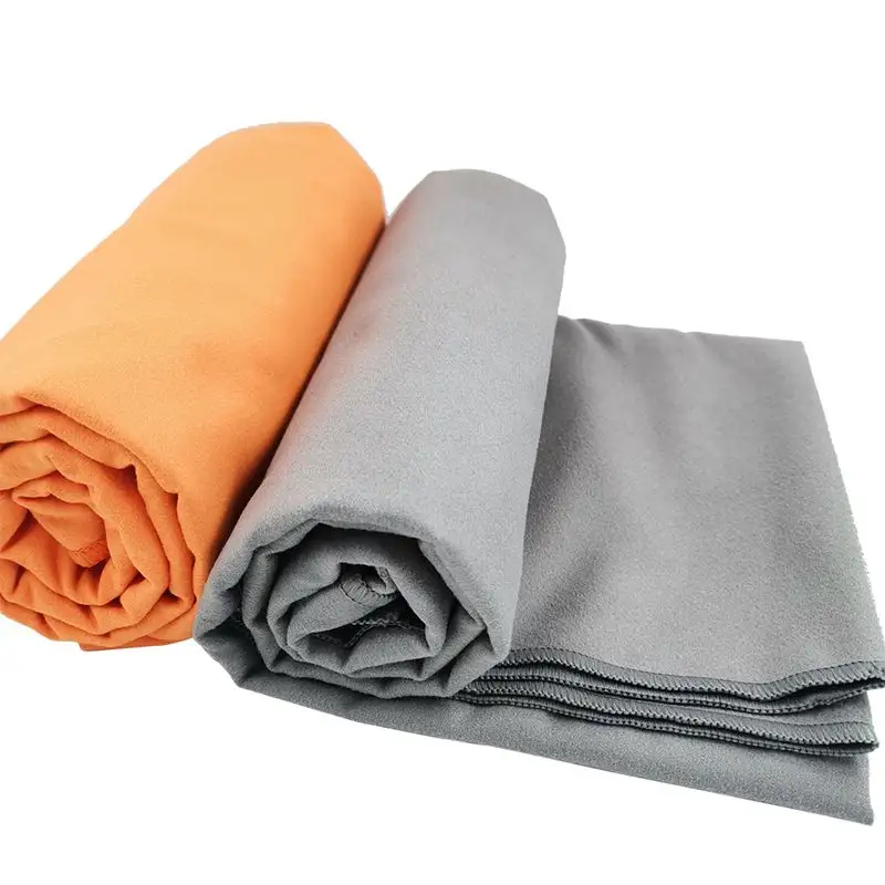 Soft quick drying sweat sport exercise gym microfibre suede camping comfortable thick hiking multipurpose microfiber towels