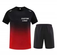 Lot de 2 shorts athlétiques pour hommes, ensemble de chemises, vêtements de sport pour le basket-ball, le football, la course à pied, vêtements en tissu
