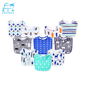 Bavaglino bavaglino bavaglino <span class=keywords><strong>Bandana</strong></span> 2 pezzi bavaglini per l'alimentazione bavaglino in cotone morbido di alta qualità con nappa - Product Image 6