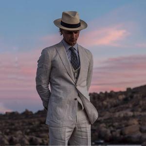 Trajes de <span class=keywords><strong>Novio</strong></span> de Lino Hechos a Medida, Verano <span class=keywords><strong>2022</strong></span>, <span class=keywords><strong>Traje</strong></span> de <span class=keywords><strong>Novio</strong></span> de Playa, Esmoquin Ajustado de 3 Piezas, Trajes de <span class=keywords><strong>Novio</strong></span> a Medida <span class=keywords><strong>para</strong></span> Hombre, Blazer - Product Image 2