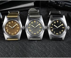 Retro Simple piloto Reloj automático California Dial Acero inoxidable Super Luminous Sports Watch - Product Image 4