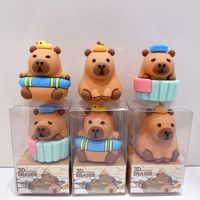 Kawaii école papeterie accessoires mignon enfants en caoutchouc mignon kawaii gommes expression ours oiseau Capybara gomme pour enfants