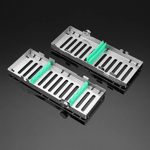 Medesy 9 pezzi Gracey Curette Scalar titanio Set di strumenti di alimentazione manuale più cassetta d'argento per cure odontoiatriche parodontali - Product Image 5