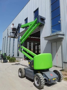 順車工場セール 350kg 250kg積載能力 リフト 14 18 20 22メートル 電動またはディーゼル式マンリフト ブームリフト - Product Image 6