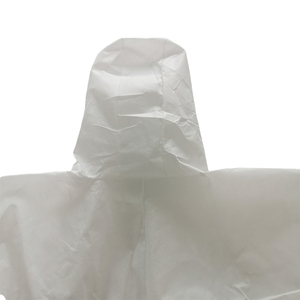 TYPE 5/6ชุดสาดสารเคมีความเสี่ยงต่ำโดยรวม,ชุดคลุมแบบใช้แล้วทิ้ง SMS ระบายอากาศได้ดีมาก - Product Image 4