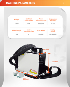 Xung Laser Gỉ Máy Loại Bỏ Mini Xách Tay Laser Gỉ <span class=keywords><strong>Remover</strong></span> - Product Image 6