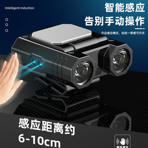 ไฟฉายคาดศีรษะ LED แบบชาร์จไฟได้อเนกประสงค์ XPG สำหรับตกปลาและทำงานกลางแจ้ง พร้อมไฟส่องด้านข้าง ให้แสงสว่างพื้นที่กว้าง - Product Image 5