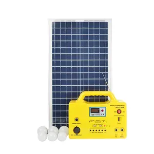 Pannello solare Led Light Kit Mini Home Indoor Camping caricatore solare portatile stazione di energia solare