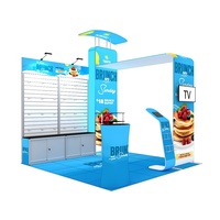 Stand d'exposition portable en aluminium sur mesure, réutilisable, facile à installer, stand d'exposition SEG