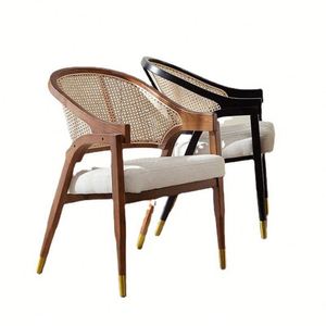 ชุดรับประทานอาหารไม้เนื้อแข็งเฟอร์นิเจอร์ร้านอาหารคาเฟ่หรูหราทันสมัย - Product Image 4