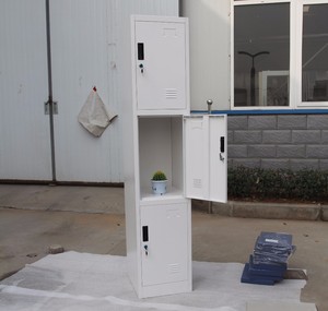 Casier en acier à 3 portes pour l'école, le bureau et la salle de sport, armoire métallique à clé, unité de rangement à 3 portes - Product Image 2
