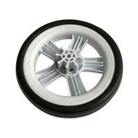 Roue de chariot de courses en mousse de caoutchouc EVA PU de haute qualité et durable de 8 pouces, roue de poussette pour bébé