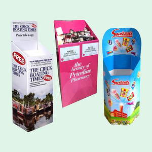 Point de vente en carton ondulé personnalisé pour supermarché, présentoir, présentoir, bacs à ordures en carton rond - Product Image 5