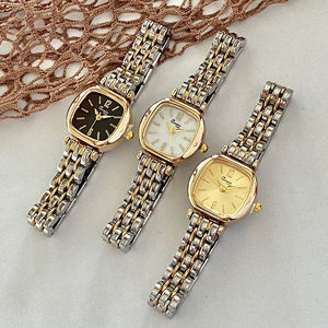 Lüks kuvars saatler kadın için basit stil yuvarlak Dial Casual İzle moda hediyeler toplu satın - Product Image 2