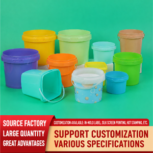 Food Grade Plastic Sealed Storage <strong>Bucket</strong> With Lid Portable Handheld For Snack Packaging In Mould Labeling <strong>Bucket</strong> For <strong>Maltesers</strong> - Product Image 1