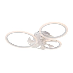 พัดลมเพดาน LED 7ใบปรับได้พร้อมรีโมท6สปีดมอเตอร์ไฟฟ้ากระแสสลับทำงานเงียบสีขาว-สำหรับบ้านหรือสำนักงาน - Product Image 2