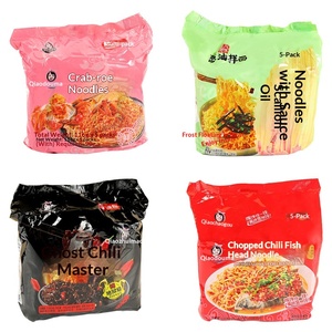 Nouilles instantanées multi-saveurs pour sauté à la poêle, assortiment varié : Zha Jiang Mian aux œufs <span class=keywords><strong>de</strong></span> crabe et <span class=keywords><strong>jaune</strong></span> <span class=keywords><strong>d</strong></span>'œuf salé, Nouilles sèches épicées Wuhan - Product Image 3