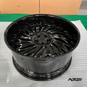 ล้อฟอร์จ NJQS แบบ 2 ชิ้น 6x139.7 สำหรับ Cadillac Escalade <span class=keywords><strong>V</strong></span> Cybertruck Tahoe Hummer Ev สีดำแบบกำหนดเอง ขนาด 24 นิ้ว ล้ออัลลอยขอบลึก - Product Image 2