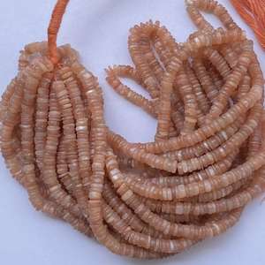 ลูกปัดหินมูนสโตนสีพีชธรรมชาติขนาด 4 มม. 6 มม. แบบเรียบสำหรับทำเครื่องประดับ สร้อยคอ สร้อยข้อมือ เกรด AAA - Product Image 4