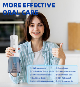 Chorro de agua eléctrico inalámbrico portátil para limpieza de dientes para <span class=keywords><strong>irrigador</strong></span> Oral, hilo <span class=keywords><strong>Dental</strong></span> de agua - Product Image 4