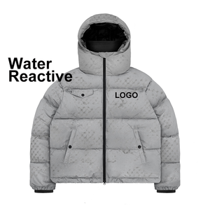 Customize Magic Print Hydrochromic Water Reactive Padding <strong>Jacket</strong> <strong>Waterproof</strong> <strong>Padded</strong> Insulated Quilted Winter <strong>Jacket</strong> for Men - Product Image 1