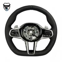 Volant en cuir modifié HJX Black Series pour BMW M8 8 7 X7 6 GT X6 M5 5 X5 X4 X3 F10 E70 E90 ZC-I7-P101