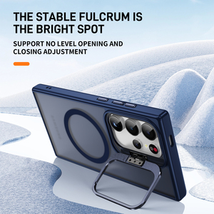 Fundas Magnéticas para <span class=keywords><strong>Celular</strong></span> con Carga Inalámbrica <span class=keywords><strong>de</strong></span> <span class=keywords><strong>Alta</strong></span> Calidad al por Mayor para <span class=keywords><strong>Samsung</strong></span> S24 Plus S25 Ultra con Soporte Metálico - Product Image 5