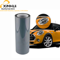 Film teinté pour phares de voiture en TPU fumé noir 7,5 mil, auto-réparant, anti-rayures, anti-sable, hydrophobe, 0,3x15M, OEM/ODM, garantie 3 ans