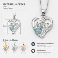 Collier pendentif cœur pour maman plaqué or 18 carats LUOYUNE, opale en forme de cœur exquise, cadeau élégant pour la fête des mères, bijoux tendance pour femmes