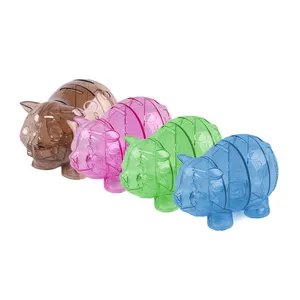 Blue Pink Green Brown PS Money Safe Box Green 4 Compartment Alcancia PS Piggy Bank Coin Bank